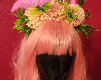 Flamimgo,  Flamimgo headband, bird, bird hat, tiki