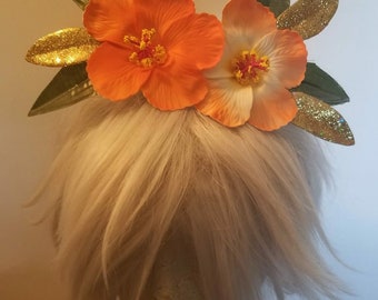 Hibiscus, Hibiscus hair flower, Hair flower, Tiki flower, Pinup, Tiki Wedding, Tiki Luau, Tiki bar