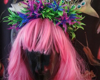 Fish headband, Fish, Fish headpiece, FIsh fascinator, Trout, Trout headband, Go fishing, fisherman, Under the sea, tiki oasis