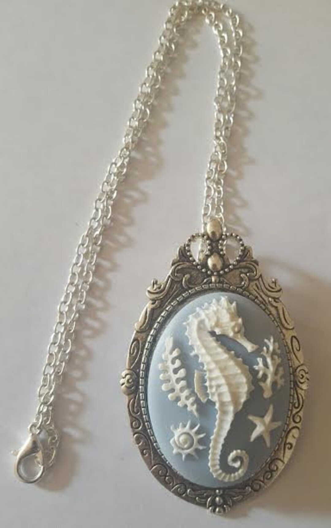Amano Studio Seahorse Vintage Cameo Necklace
