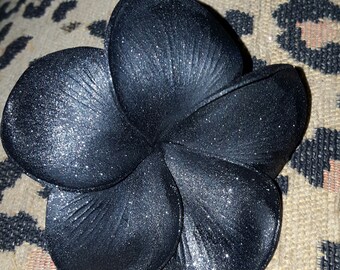 Black plumeria, Plumeria, Pinup, Retro, Tiki flower, Plumeria clip, Skull flower,Black flower, Black clip, Msformaldehyde