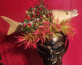 Fish, Fish headband,  fish hat, rhinestone fish, sealife, tiki oasis