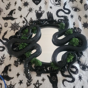 Snake Mirror, Halloween Mirror, Halloween Snake Mirror, Gothic Mirror