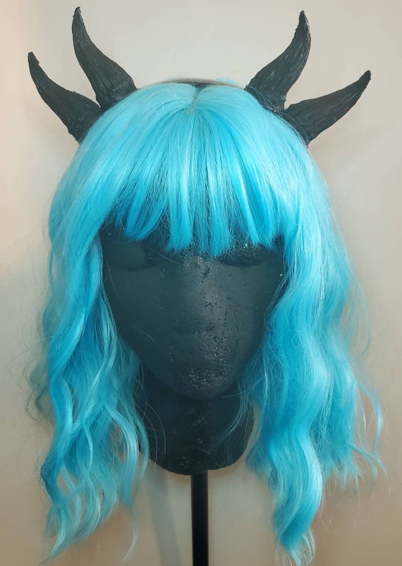 Demon Horns Double Horns Cosplay Comic Con Devil Horns Etsy