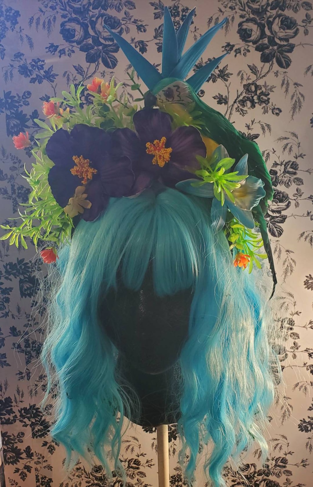 Parrot, Parrot Headband, Jimmy Buffet, Parrothead, Bird Headband, Tiki