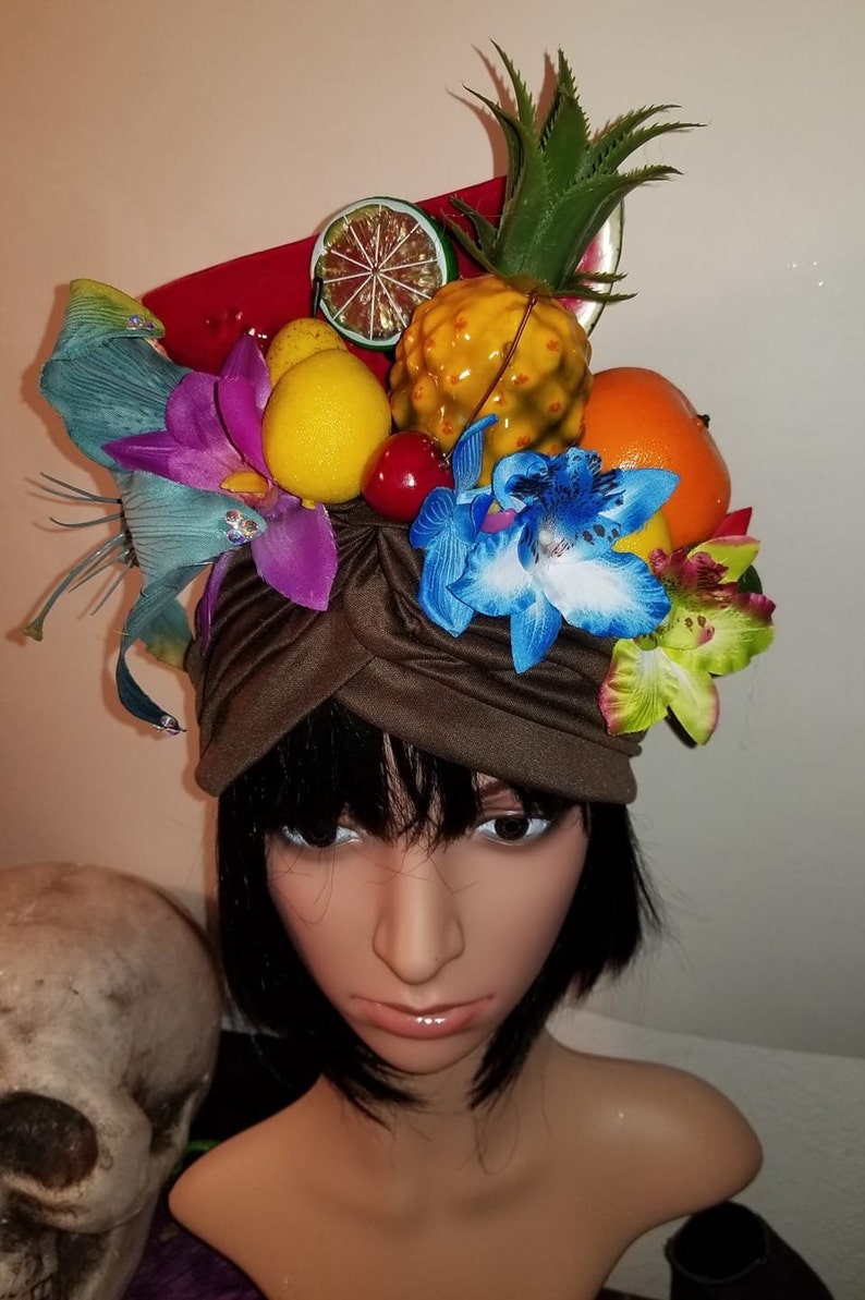 Carmen Miranda Turban Fruit Fruit Turban Halloween Faux - Etsy