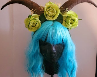 Krampus horns, Krampus, goat horns, horns, horn headband, Gothic horns