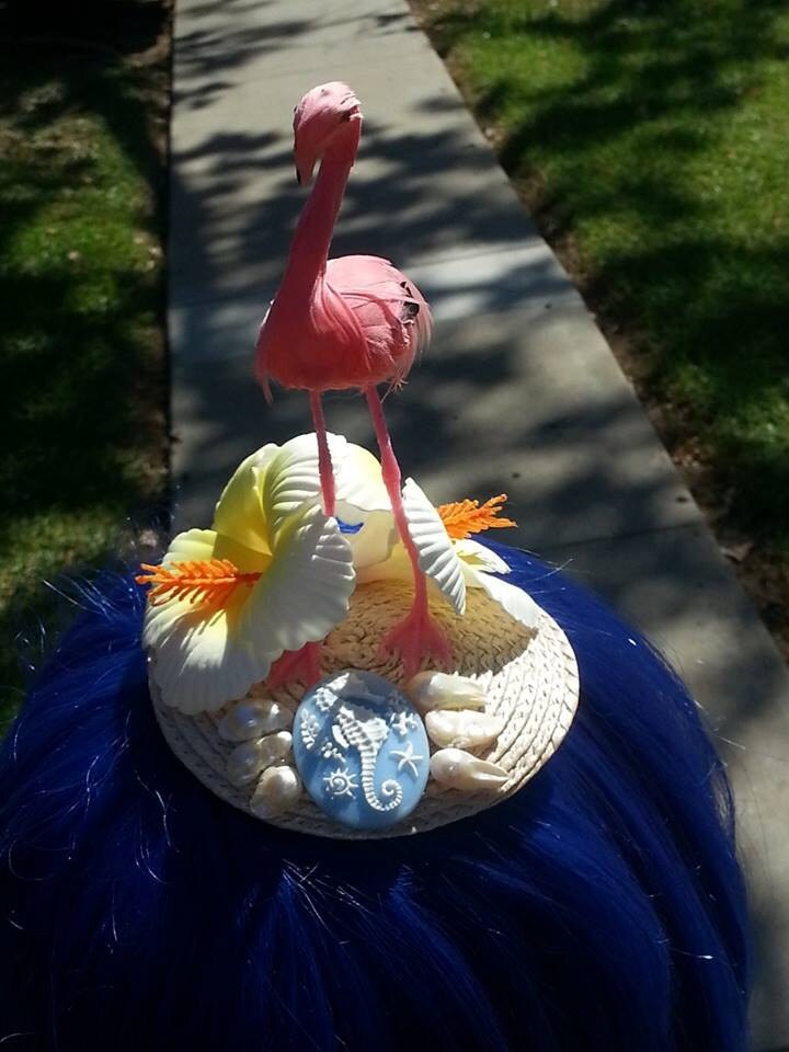 Flamingo Fascinator Tiki Kawaii Pin Up Flamingo Hat Etsy