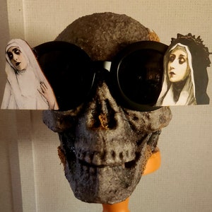 Nun, nun sunglasses, nun glasses, gothic, gothic sunglasses, oddities imagem 1