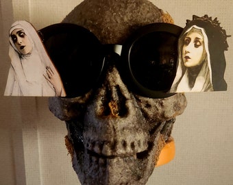 Nun, nun sunglasses, nun glasses, gothic, gothic sunglasses, oddities