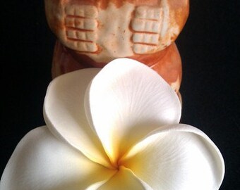 Yellow, plumeria,yellow plumeria, hair flower, hair clip, retro, tiki, tropical hair clip, hair acessory, pin up, easter flower