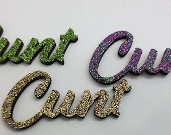 Cunt clip, Cunt pin, Cunt jewelry, Gifts for her, Name pin, Best friend pin, Cunt barrette