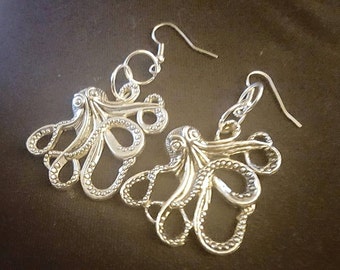 Octopus, Octopus earrings, Ocean gift, Octopus jewelry, Ocean, Gifts for her, Tiki, Starfish,cephalopod