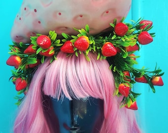 Strawberry, strawberry hat, strawberry headband