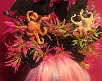 Pirate ship, octopus ship, tiki oasis,  sealife, ship hat, pirate cosplay