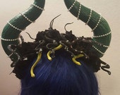 Medusa horns, Snake, Snake horns, Medusa, Horns, Horn headband, Maleficent inspired, Snake headband, Belly Dance, Bellydancer