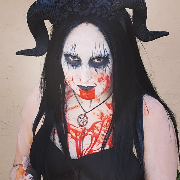 Corna, Halloween, Horror, Cosplay, Death metal, Copricapo di corno, Corna di fiori, 666, gotico, Satana