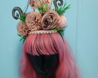 Shit hat, ship wreck headband,  pink crown, tentacle crown