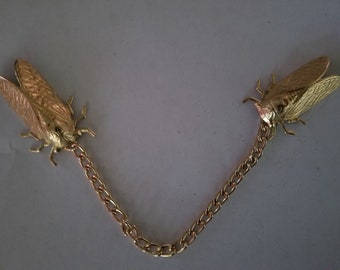 Cicada sweater clips, Cicada, Cicada jewelry, Cicada collar clips, Collar clips, Insect jewelry