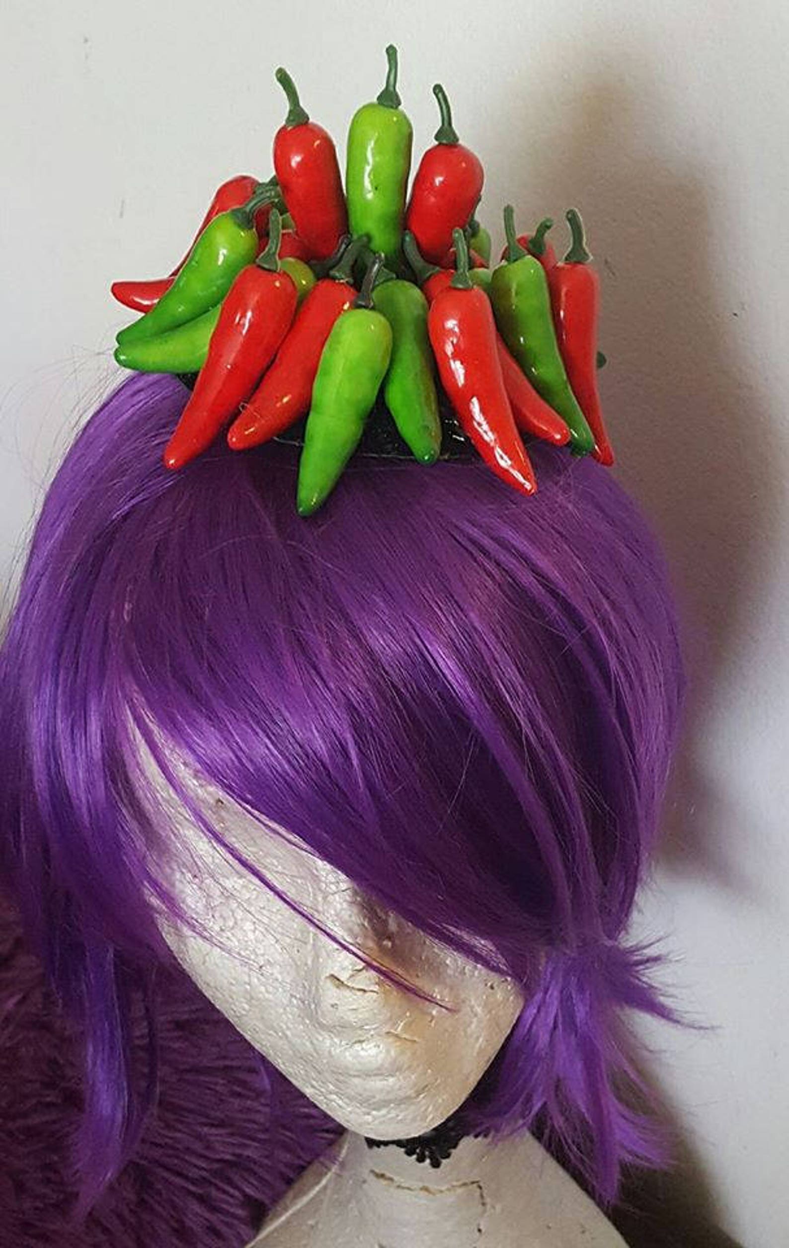 Chili Hat Red Chili Hat Pepper Hat Msformaldehyde Faux Etsy