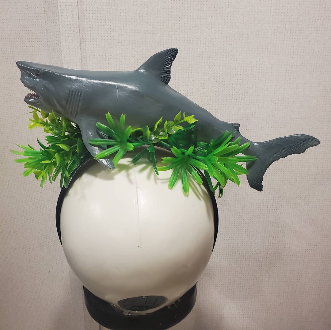 Shark, Shark Headband, Great White, Shark Hat, Aquarium, Shark Week Etsy