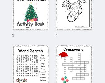 CHRISTMAS  Kids Journal Bundle & Activity Book - Diary - Instant Digital Download - PDF Printable - Kids Activities