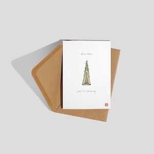 Bamboe Je gaat weg: afscheidskaart | woordspeling, woordspeling, punny, wenskaart, vaarwel, schattig, woordspeling, kaart, verdrietig, afscheid, kaart achterlaten, bamboe