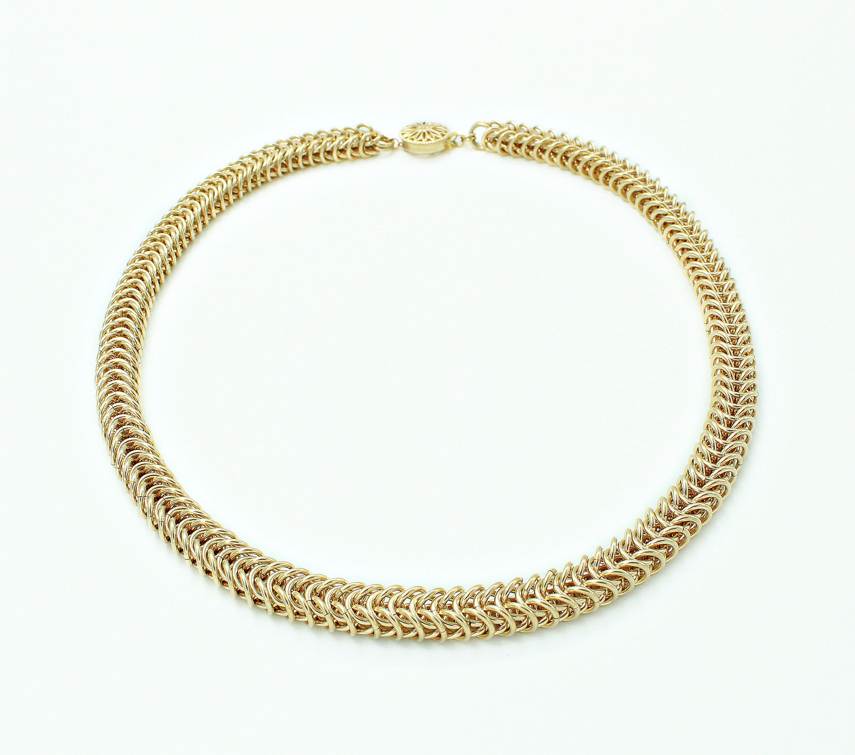 Queens Gold Chain Link Necklace, Gold Necklace for Woman, Gold Chain ...