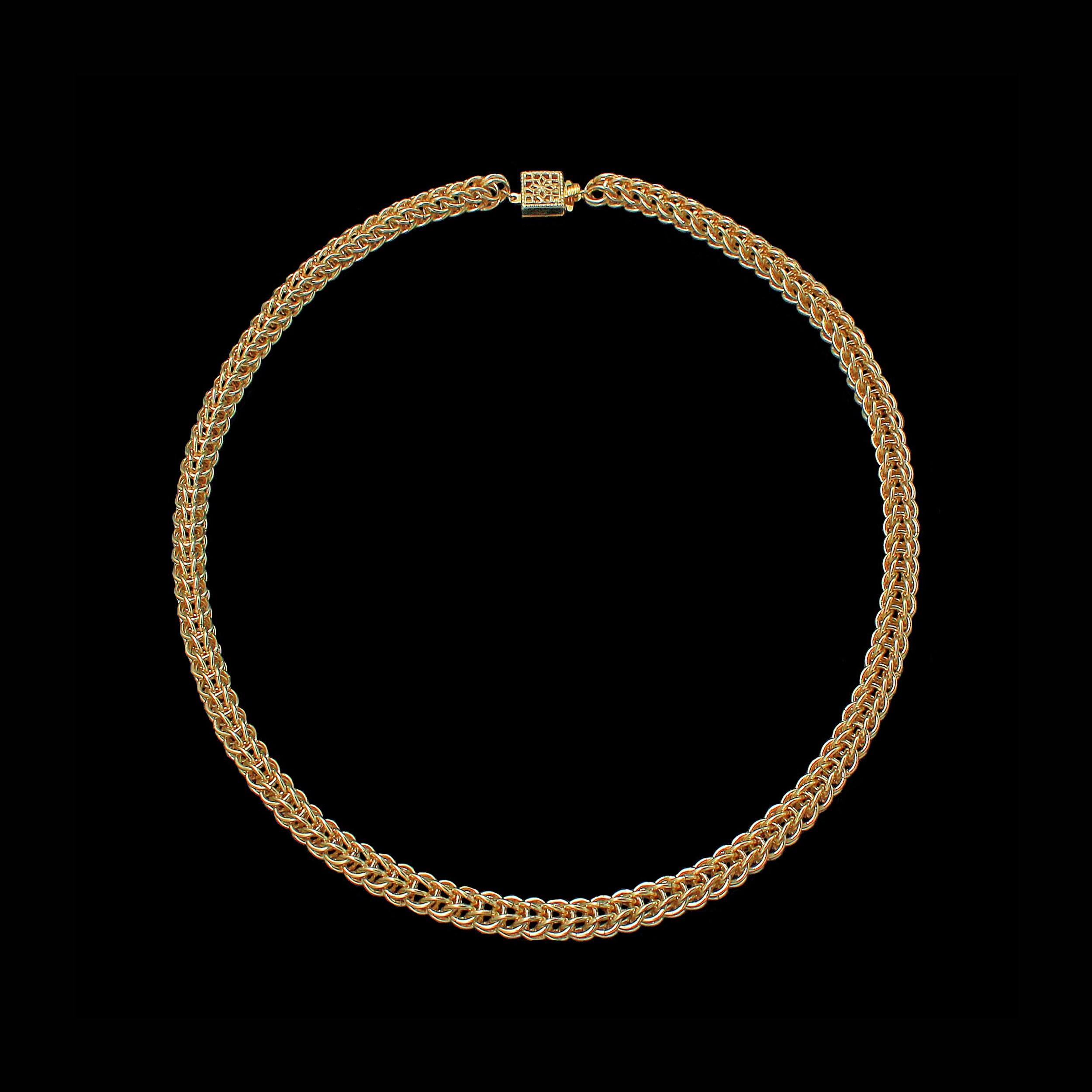 Persian Gold Necklace Gold Chain Necklace Delicate Gold Etsy
