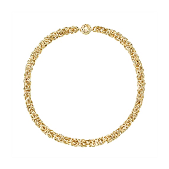 Canaria 2.5mm 10kt Yellow Gold Byzantine Necklace, Women's, Adult -  Walmart.com