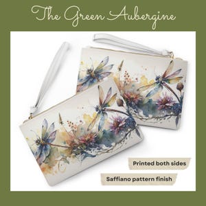 Dragonfly gift mini clutch bag faux leather dragonfly design bag Christmas gift for her Dragonflies boho saffiano pattern clutch bags