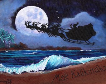 mele kalikimaka hawaiian printable diy christmas card 5x7 pdf from kauai hawaii full moon sleigh beach holiday - Hawaiian Christmas Cards mele kalikimaka hawaiian printable diy christmas card 5x7 pdf from kauai hawaii full moon sleigh beach holiday - Hawaiian Christmas Cards