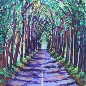 Kauai Tree Tunnel - Kauai Art - Kauai  Print - Koloa Tree Tunnel - Kauai Art Prints - Hawaii  Art - Hawaiian Art - Maluhia Road