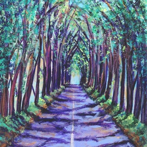 Kauai Tree Tunnel - Kauai Art - Kauai Print - Koloa Tree Tunnel - Kauai Art Prints - Hawaii Art - Hawaiian Art - Maluhia Road