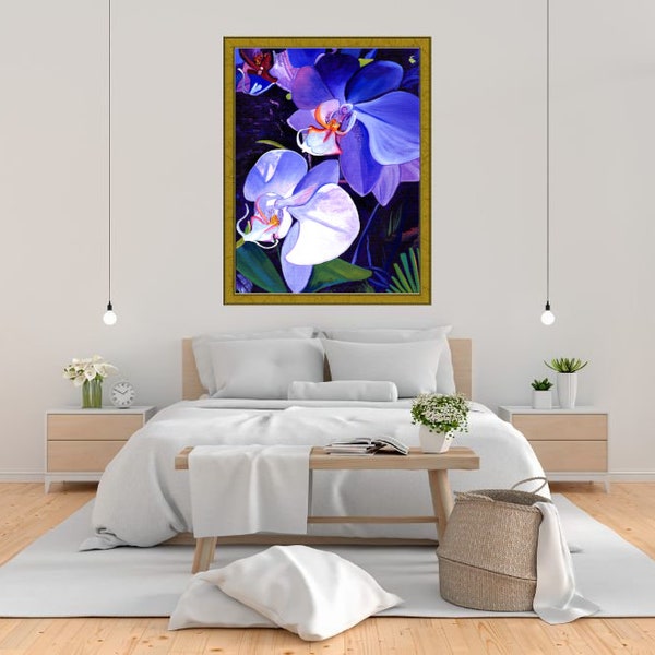 Blue Purple Orchid - Etsy
