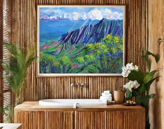 Kalalau Valley Kauai Large Art Print on Fine Art Paper or Poster