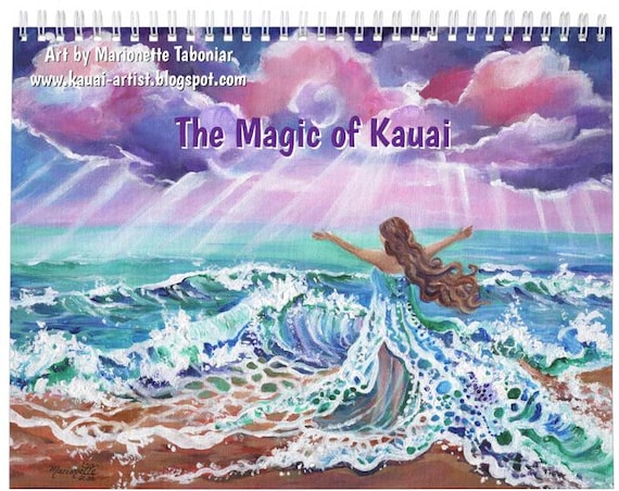 The Magic of Kauai 2027 Hawaii Wall Calendar Hawaiian Art by Marionette