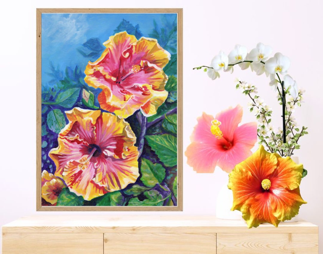 キーン YOGUI ARTS Hawaii Flowers 25㎝ W8 Women's Yogui Arts H&S Sand Slide | KEEN | KEEN Footwear