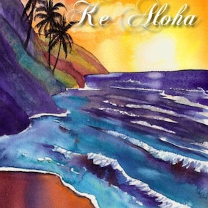 Printable DIY Hawaiian Valentine or Anniversary Card 5x7 Pdf From Kauai ...