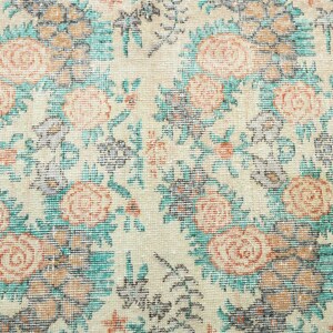 Vintage Teppich,Oushak Teppich 100x150,Handgefertigter Wollteppich,Teppich 100x150,Anatolischer Teppich,1353 Bild 4