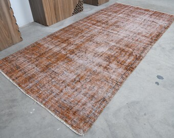 4x9 Turkish Runner,Vintage Runner 4x9,Wool Runner Rug,4x9 Hallway Rug,Oushak Runner Rug,Handmade Rug Runner,Anatolian Rug,4x9 Oushak Rug,576