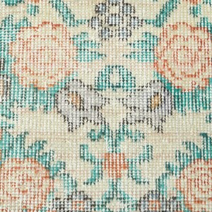 Vintage Teppich,Oushak Teppich 100x150,Handgefertigter Wollteppich,Teppich 100x150,Anatolischer Teppich,1353 Bild 5