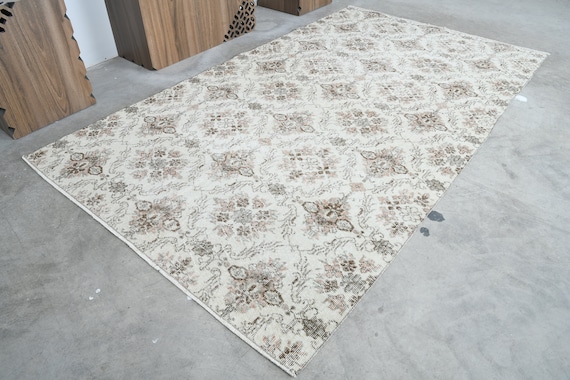 Vintage Teppich 150x250,Wollteppich,Oushak Teppich 150x250,Handgefertigter Wollteppich,Teppich 150x250,Anatolischer Teppich,Türkischer Teppich
