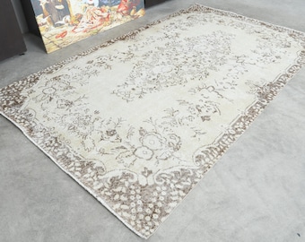 5x9 Turkish Rug,Vintage Rug,Handmade Wool Rug,Oushak Rug 5x9,Vintage Area Rug,5x9 Rug,Turkish Area Rug,Muted Rug 5x9,Anatolian Turkey,114