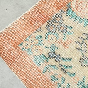 Vintage Teppich,Oushak Teppich 100x150,Handgefertigter Wollteppich,Teppich 100x150,Anatolischer Teppich,1353 Bild 8