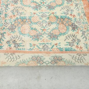 Vintage Teppich,Oushak Teppich 100x150,Handgefertigter Wollteppich,Teppich 100x150,Anatolischer Teppich,1353 Bild 11