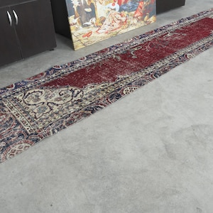 2x12 Rug,Turkish Runner,Vintage Runner 2x12,Wool Runner,Oushak Runner Rug,Hallway Rug,Handmade Rug Runner,Anatolian Rug,2x12 Oushak Rug,179