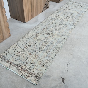 2x8 Turkish Runner,Vintage Runner 2x8,Wool Runner Rug,2x8 Hallway Rug,Handmade Runner Rug,Oushak Runner Rug,Anatolian Rug,2x8 Oushak Rug,469