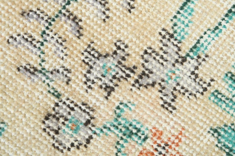Vintage Teppich,Oushak Teppich 100x150,Handgefertigter Wollteppich,Teppich 100x150,Anatolischer Teppich,1353 Bild 10