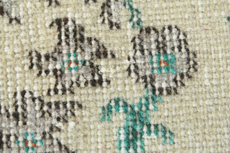 Vintage Teppich,Oushak Teppich 100x150,Handgefertigter Wollteppich,Teppich 100x150,Anatolischer Teppich,1353 Bild 9